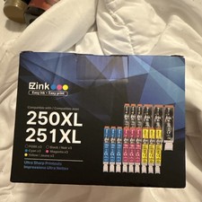 EZink Ink Cartridges PGI250XL, CLI251XL (15 Pack) All Sealed  LOOK picture
