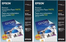 Epson Premium Presentation Paper MATTE (8.5x11 Inches Double-sided 50 x 2 Sheets picture