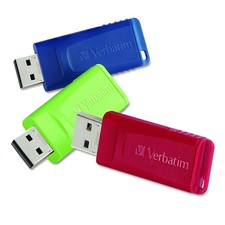 Verbatim Americas Llc 99122 16Gb Store N Go Usb Flash Drive 3Pk Red Green Blue picture