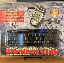 Micro Innovations UNIVERSAL WIRELESS PDA KEYBOARD Portable Folding BRAND NEW picture