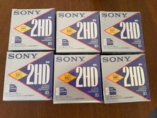 6 x 10 Pack SONY MFD-2HD 2MB 3.5 Micro Floppy Disc Double-Sided HD XT SEALED Lot picture