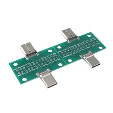 24Pin USB 3.1 Type-C Test PCB Adapter Male to Female 2.54mm Connector 2PCS picture
