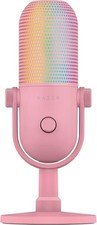 New - Razer Seiren V3 Chroma 32‐Bit DSP, USB-C Microphone for PC & Mac, Pink picture