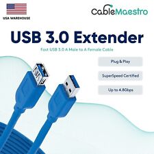 USB 3.0 Extension Extender Cable Cord Type A Male to A Female 3-15FT HIGH SPEED picture