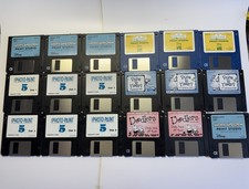Disney Print Studio Corel Photo-Paint 5 Vintage Floppy Disks Lot picture