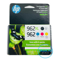 GENUINE 4-PACK HP 962XL BLACK & 962 COLOR INK OFFICEJET PRO 9010 SEALED BOX 2027 picture