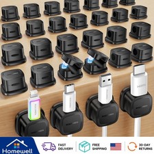 Versatile 30-Pack Magnetic Adjustable Cable Clips for Home & Office Organization picture