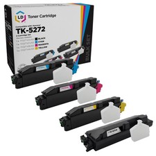 LD Compatible Toner Replacements for Kyocera Mita TK-5272 (Blk, C, M, Y, 4-Pk) picture
