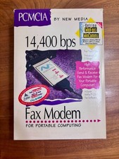 PCMCIA Fax Modem 14,400 bps by New Media Vintage picture