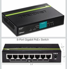 *NEW SEALED* TRENDnet TPE-S44 8-Port 10/100Mbps 4-Port PoE Ethernet Switch picture