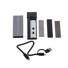 10Gbps Mobile SSD Enclosure Adapter Case Multi-Functional USB Hub Design Black picture