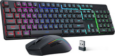 S107KS Wireless Gaming Keyboard and Mouse, RGB Backlit, 3 Mode picture