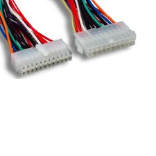 20 Pin ATX Power Supply on 24 Pin Motherboard 20 Pin male to 24 Pin female Cable picture