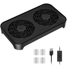 X4 Quiet USB Cooling Fan, High Speed Dual 140mm USB PC Fan with One-Touch Swi... picture