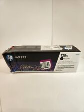 NEW SEALED Genuine OEM HP LaserJet 128A CE320A Black Toner Cartridge Damaged Box picture
