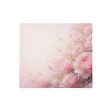 Pink Peony Flower Gaming Mouse Pad XL Extended Desk Mat Aesthetic Non-Slip picture