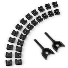 PoParttg 24-Pack USB-A Port Locks Black 2 Keys picture