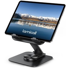 Lamicall Adjustable iPad Stand - Ultra-Slim, 360° Rotation, Desk Mount picture