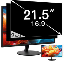 2 Pack 21.5 Inch Privacy Screen for Computer Monitor, Eye Protection Anti Gla... picture