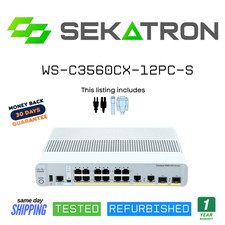 ♻️ Cisco WS-C3560CX-12PC-S 12-Port PoE+ Gigabit Ethernet Switch ⚡Fast Ship picture