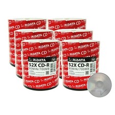 600 Pack Ridata CD-R 52X 700MB/80Min Branded Logo Blank Media Recordable Disc picture