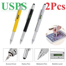 2pc 6 in1 Touch Screen Stylus Ballpoint sprint Pen tool Level Ruler Screwdriver picture