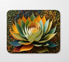 Colorful Flower Mouse Pad 9.5