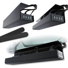 Versatile Self-Adhesive Cable Tray Set - Organize Your Workspace Elegantly picture