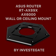 ASUS ROUTER WALL MOUNT CEILING MOUNT BRACKET RT-AX89X AX6000 INVISIBLE picture