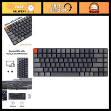 Ultra-Slim 75% Mechanical Keyboard, 84-Key Hot-Swappable, Wireless Bluetooth, Lo picture