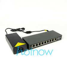 DSLRKIT 120watt 9 Port 8 PoE Switch 802.3af 802.3at Power Over Ethernet PSE18AT picture