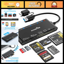 7-in-1 USB 3.0 & USB-C Multi Card Reader for SD, Micro SD, CF, MS, xD - Windows, picture