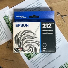 Epson NEW Unused 212 Standard Capacity Black Ink Cartridge Claria Exp 03/2029 picture