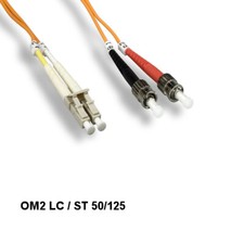 10PCS Kentek 5m OM2 LC to ST Multi-Mode Fiber Optic Cable 50/125 Duplex ATM picture