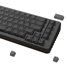 Topo Canyon Dye Sub PBT Keycaps 164 Key Set Gray Cherry Profile picture