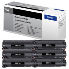 6PK CE278A 78A BK Toner Cartridge Fit For HP LaserJet P1600 P1606 M1536 M1536dnf picture
