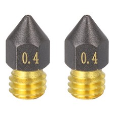 2 Pcs 0.4mm MK8 Brass PTFE Nozzles,  M6 Thread 3D Printer Nozzle Accessories picture