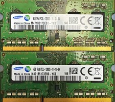 Samsung 8GB DDR3L Laptop RAM 2x4GB PC3L-12800S M471B5173EB0-YK0 picture