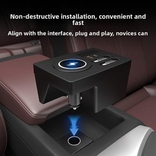 USB Hub Wireless Charger for Audi A4 A5 accessories Retractable Hub Docking Stat picture