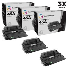 LD Compatible Replacements for HP 45A / Q5945A 3PK Black Toner Cartridges picture