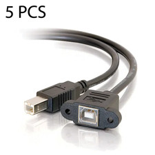 5pcs Legrand C2G 28074 | 3ft Panel-Mount USB 2.0 B Female to B Male Cable picture