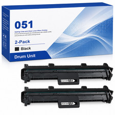 2-Pack 051 Drum Unit Black Replacement for imageCLASS MF264dw MF266dw MF269dw picture