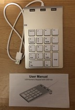 USB Numeric Keypad With USB Hub Combo / 3 USB 2.0 Ports/  Portable picture