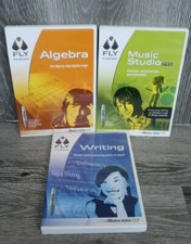 Lot of 3 FLY Fusion CD-ROM Algebra, Writing, Music Studio Pro picture