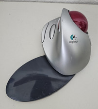 Untested Logitech Cordless Trackman FX T-RA17 Trackball Mouse Only Bat Corrosion picture
