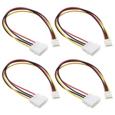 4 Pack Molex to Floppy Adapter 4 Pin IDE to 4P FDD Hard Drive Power Supply Cable picture