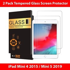 2-Pack Tempered Glass Screen Protector For iPad Mini 4 2015 Mini 5 2019 7.9 inch picture