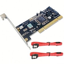 PCI to 2-port SATA RAID disk dual channel SATA I hard disk expansion SIL3112 picture