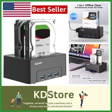 USB 3.0 Hard Drive Clone Dock with 3X Hub - 48TB Capacity for Fast Transfers picture
