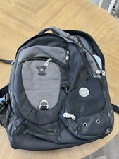 SwissGear Wenger Airflow Laptop Backpack Black Gray Multi Pocket Travel Bag picture